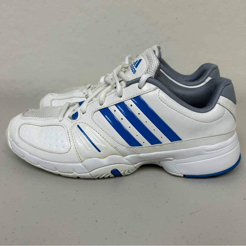 Adidas Barricade Team 2 Women's Tennis Sneakers G64798 Size 8 White Blue -Clean!